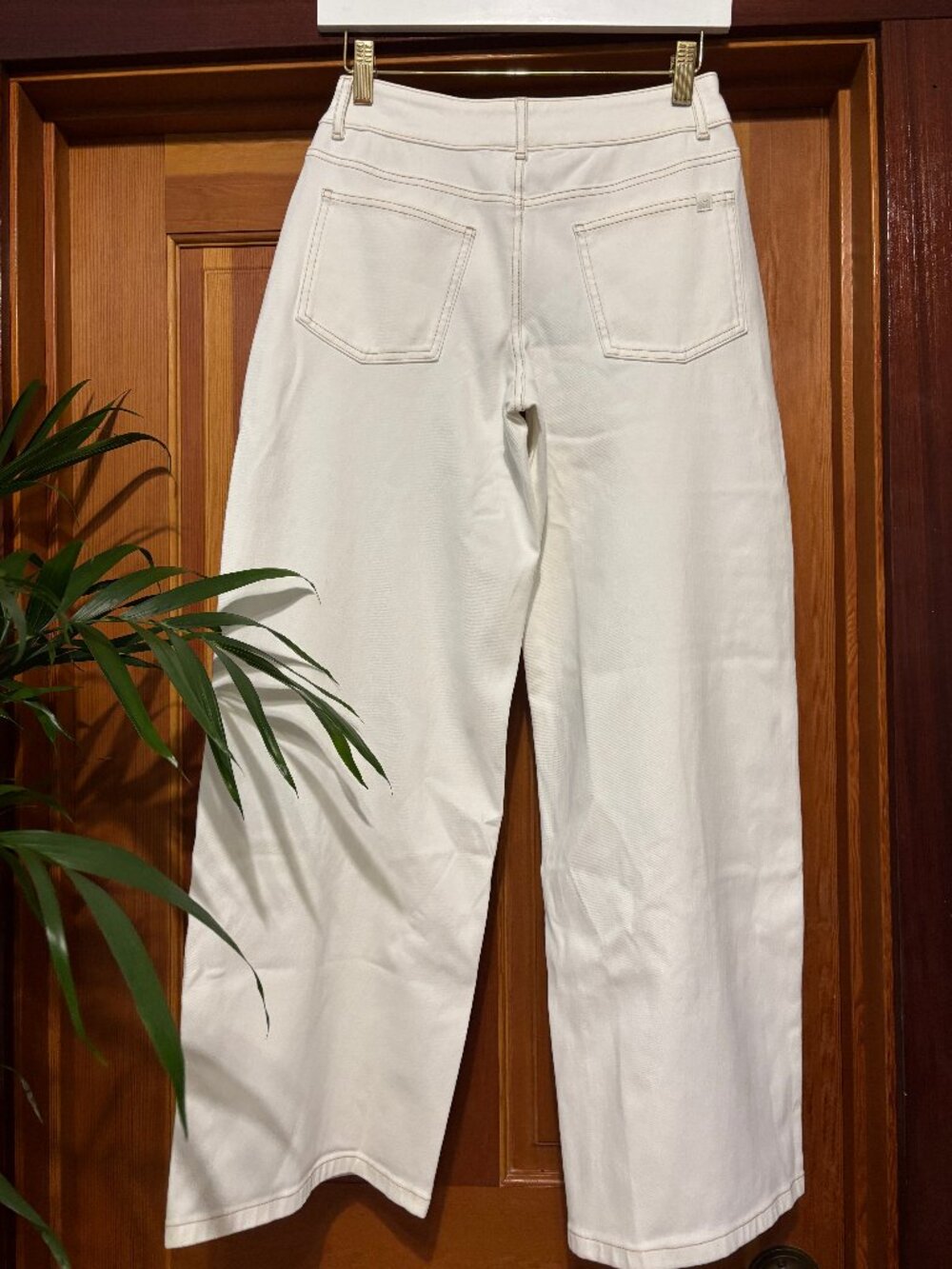 Halara Flex™ Asymmetric Low Rise Zipper Pockets Baggy Wide Leg Washed Casual J - Picture 9 of 14